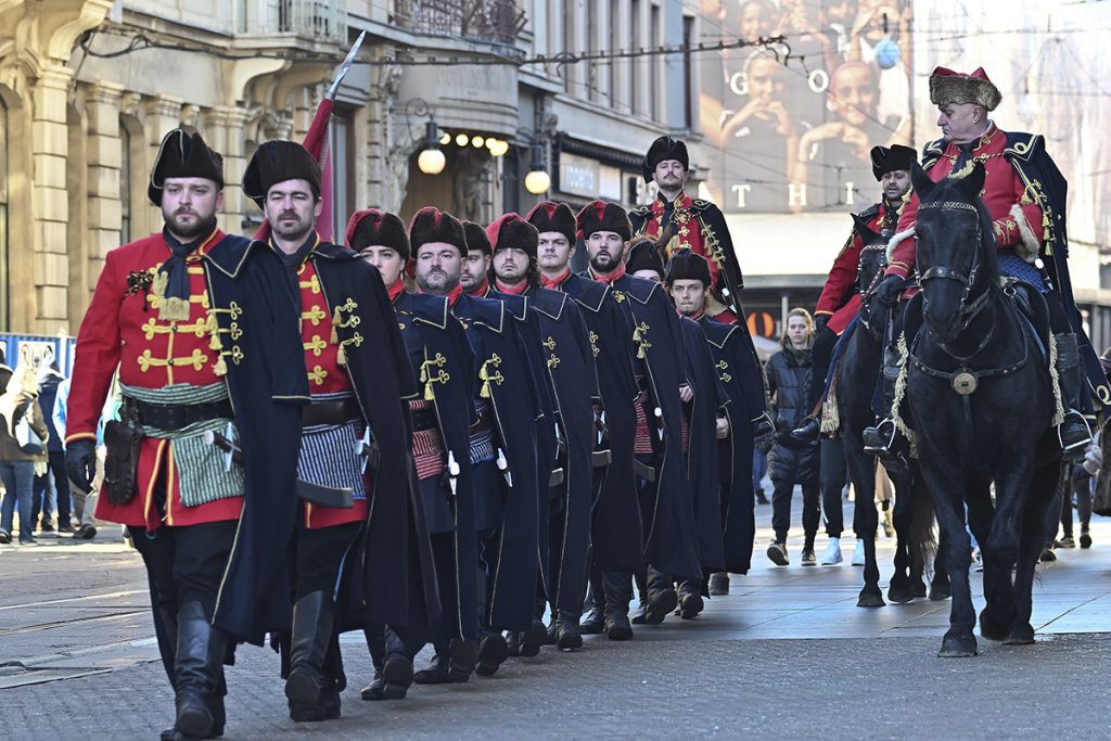 Foto projekt 365 01-01-2026 Smjena straže počasne satnije Kravata pukovnije u Zagrebu