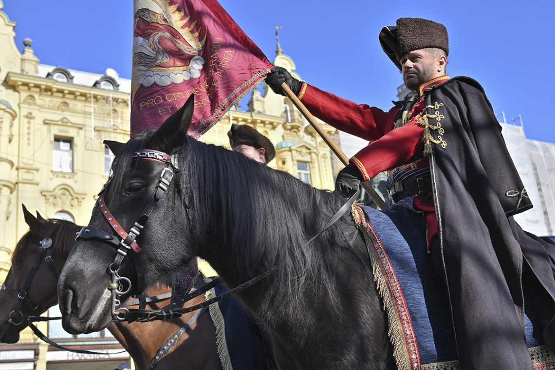 Foto projekt 365 01-01-2026 Smjena straže počasne satnije Kravata pukovnije u Zagrebu