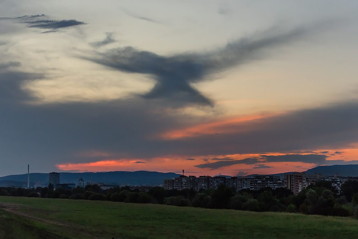 Neobičan oblak iznad Save