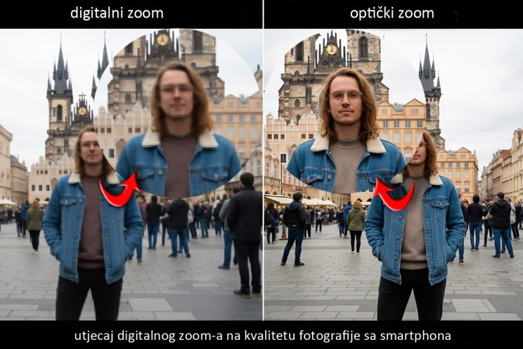 fotonauk digitalni vs optički zoom na mobitelu