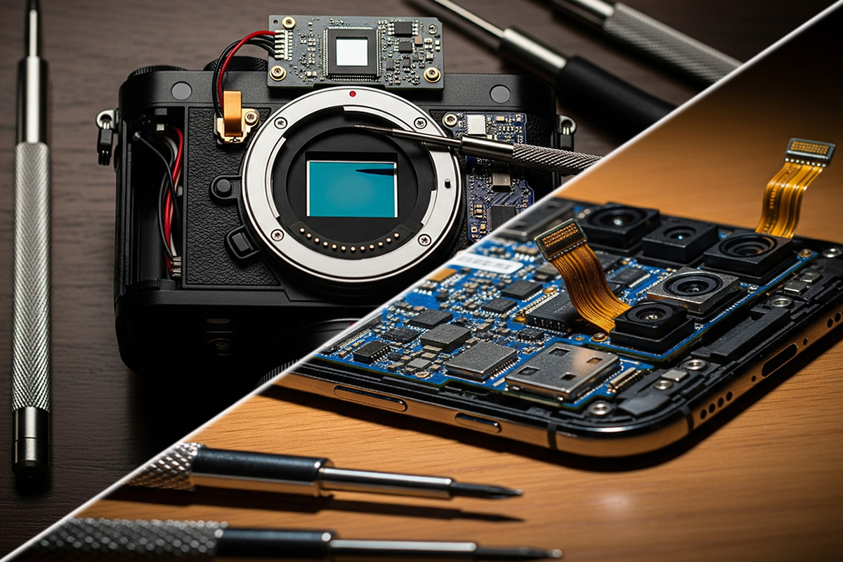 ključna razlikama u svjetlosnom senzoru DSLR-a i mobitela