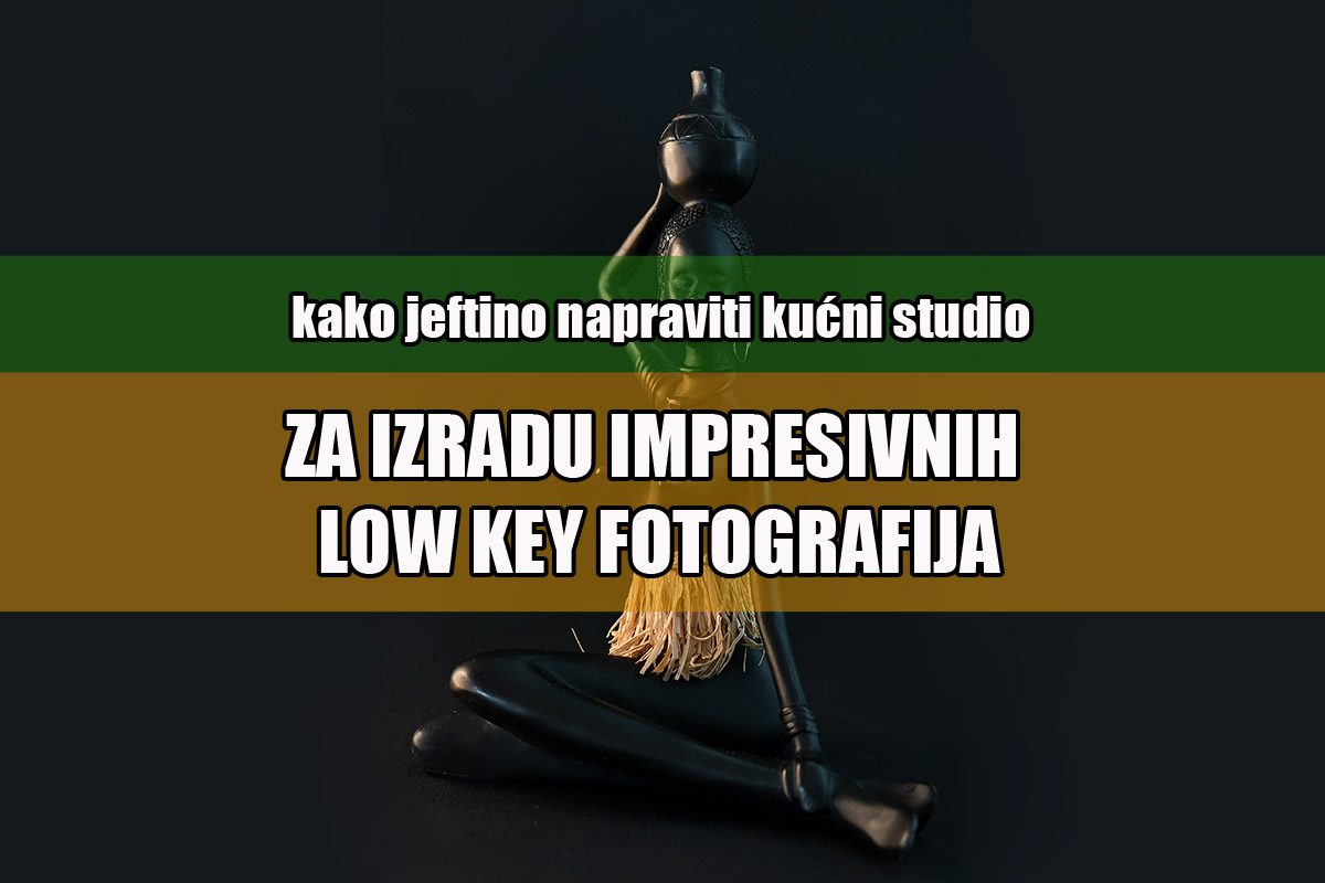 Low Key fotografija u kućnom studiju
