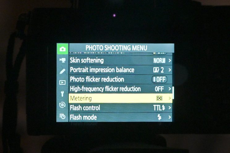 Nikon način mjerenja svjetla