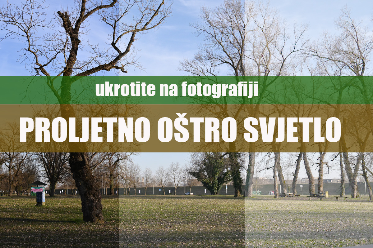 ukrotite na fotografiji proljetno oštro svjetlo