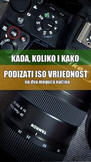 Fotonauk ISO vrijednost podešavanje Fotonauk ISO vrijednost podešavanje